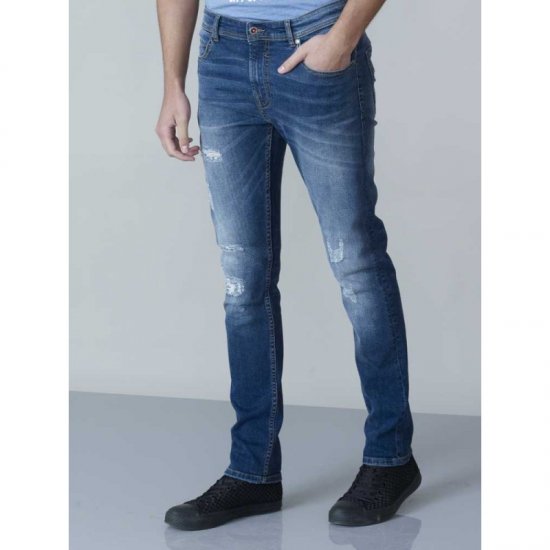 D555 Asher 1959 Stretch Jeans with rips - Τζιν και παντελόνια - Aνδρικα τζιν παντελόνια μεγάλα μεγέθη