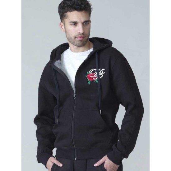 D555 Verlin Couture Full Zip Hoodie Black - φούτερ/Φούτερ με κουκούλα - φούτερ/Φούτερ με κουκούλα ανδρικά μεγάλα μεγέθη 
