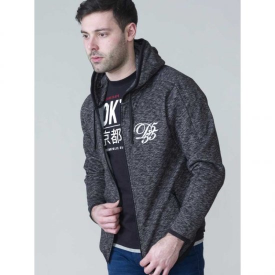 D555 Bennie Full zip Hoodie - φούτερ/Φούτερ με κουκούλα - φούτερ/Φούτερ με κουκούλα ανδρικά μεγάλα μεγέθη 