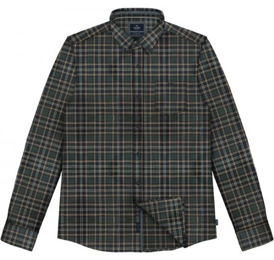 Double Outfitters FS-5230 Καρό πουκάμισο Σκούρο πράσινο/Μπεζ - Πουκάμισα - Aνδρικά πουκαμισα μεγαλα μεγάλα μεγέθη