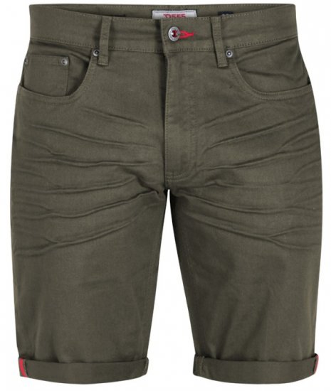 D555 Gilbert Stretch Shorts Khaki - Σορτς - Aνδρικεσ βερμουδεσ μεγαλα μεγάλα μεγέθη