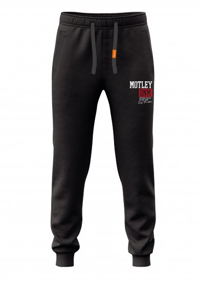 Motley Denim Glasgow Sweatpants Black - Αθλητικές φόρμες/σορτσάκια - Αθλητικές Φόρμες ανδρικεσ μεγάλα μεγέθη