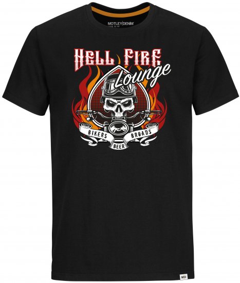 Motley Denim T-shirt Grand Black - Μακό μπλουζάκια - Aνδρικά μπλουζεσ μεγάλα μεγέθη