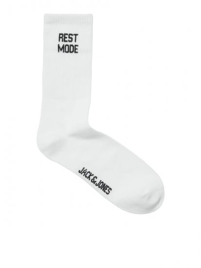 Jack & Jones Power Statements Κάλτσες τένις Λευκό 3-pack - Εσώρουχα/Μαγιό - Aνδρικά Εσώρουχα μεγάλα μεγέθη