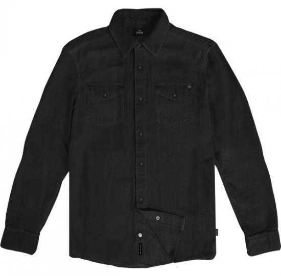 Double Outfitters GS-5126 Πουκάμισο με τρουκς Μαύρο - Πουκάμισα - Aνδρικά πουκαμισα μεγαλα μεγάλα μεγέθη