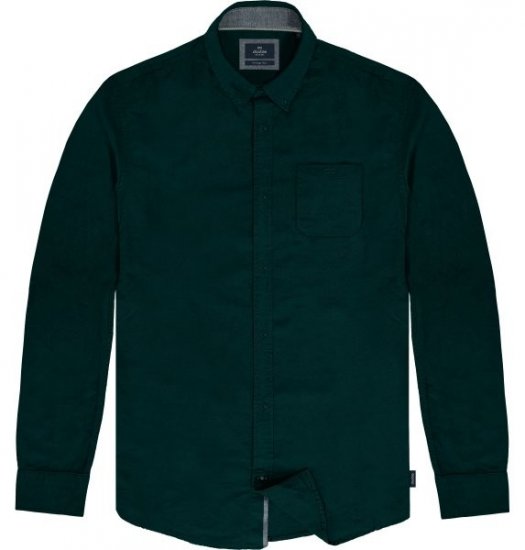 Double Outfitters GS-5225 Πουκάμισο Oxford Σκούρο πράσινο - Πουκάμισα - Aνδρικά πουκαμισα μεγαλα μεγάλα μεγέθη