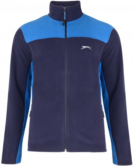 Slazenger Haines Microfleece Navy - φούτερ/Φούτερ με κουκούλα - φούτερ/Φούτερ με κουκούλα ανδρικά μεγάλα μεγέθη 