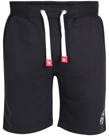 D555 Harvey Fleece Shorts Black - Αθλητικές φόρμες/σορτσάκια - Αθλητικές Φόρμες ανδρικεσ μεγάλα μεγέθη