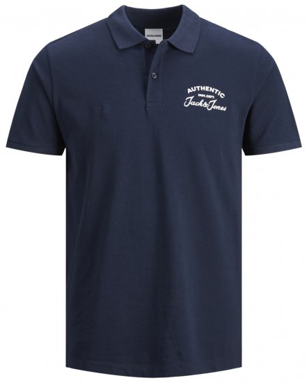 Jack & Jones JJHERO Polo Navy - Πόλο μπλουζάκια - Aνδρικά μπλουζακια πολο μεγάλα μεγέθη