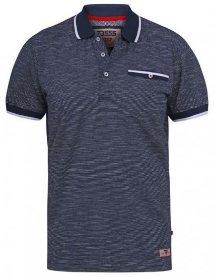 D555 Hornet Fine Stripe Jersey Polo - Πόλο μπλουζάκια - Aνδρικά μπλουζακια πολο μεγάλα μεγέθη