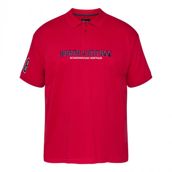 North Latitude Logo Polo Κίτρινο/Πορτοκαλί - Πόλο μπλουζάκια - Aνδρικά μπλουζακια πολο μεγάλα μεγέθη