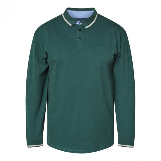 North Latitude Superflex Polo LS Πράσινο/Χακί - Πόλο μπλουζάκια - Aνδρικά μπλουζακια πολο μεγάλα μεγέθη