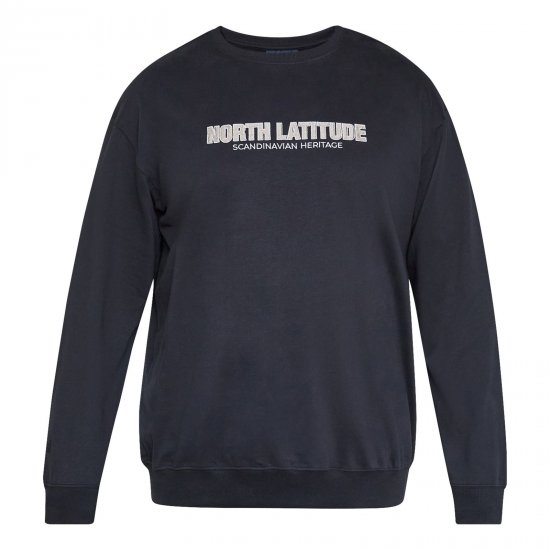 North Latitude Crewneck Sweatshirt Μαύρο - TALL Φούτερ - TALL Φούτερ & Hoodies για Ψηλούς