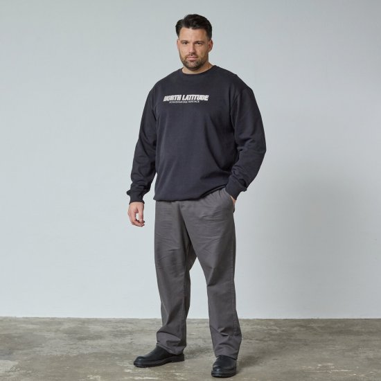 North Latitude Crewneck Sweatshirt Μαύρο - TALL Φούτερ - TALL Φούτερ & Hoodies για Ψηλούς