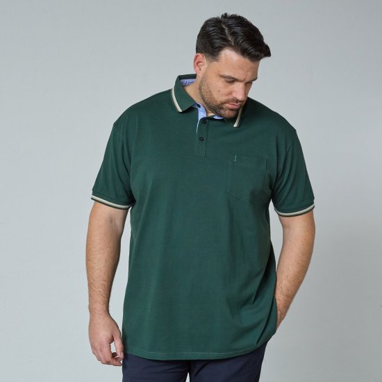 North Latitude Superflex Polo Πράσινο/Χακί - Πόλο μπλουζάκια - Aνδρικά μπλουζακια πολο μεγάλα μεγέθη