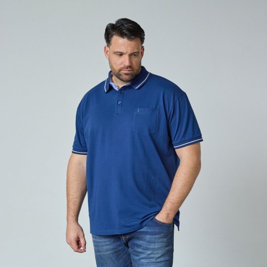 North Latitude Superflex Polo Μπλε - Πόλο μπλουζάκια - Aνδρικά μπλουζακια πολο μεγάλα μεγέθη