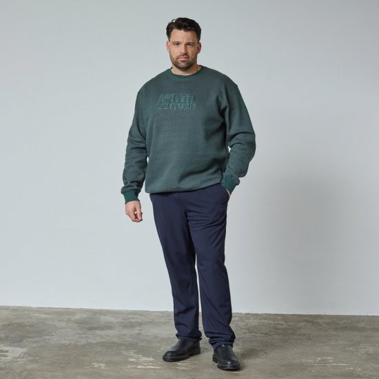 North Latitude Crewneck Logo Sweat Πράσινο/Χακί - TALL Φούτερ - TALL Φούτερ & Hoodies για Ψηλούς