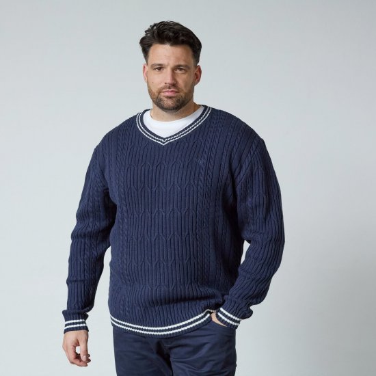 North Latitude V-Neck Knit Μπλε μαρέν - φούτερ/Φούτερ με κουκούλα - φούτερ/Φούτερ με κουκούλα ανδρικά μεγάλα μεγέθη 
