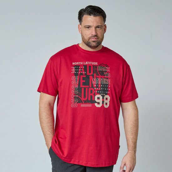 North Latitude Adventure 98 Graphic Tee Κίτρινο/Πορτοκαλί - Μακό μπλουζάκια - Aνδρικά μπλουζεσ μεγάλα μεγέθη