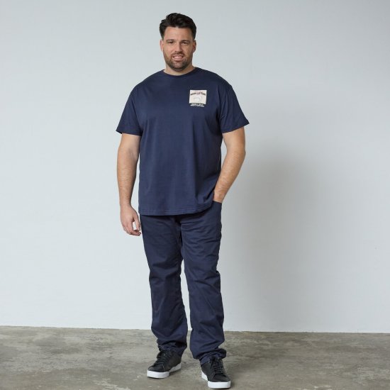 North Latitude T-Shirt With Print Μπλε μαρέν - TALL Πόλο μπλουζάκια - T-Shirt για Ψηλούς Άνδρες