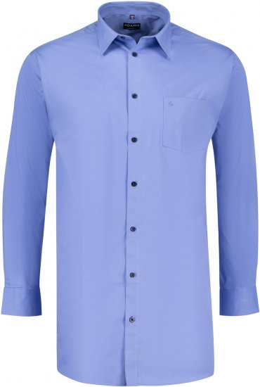 Adamo John Comfort Fit Long Sleeve shirt Medium Blue - Πουκάμισα - Aνδρικά πουκαμισα μεγαλα μεγάλα μεγέθη