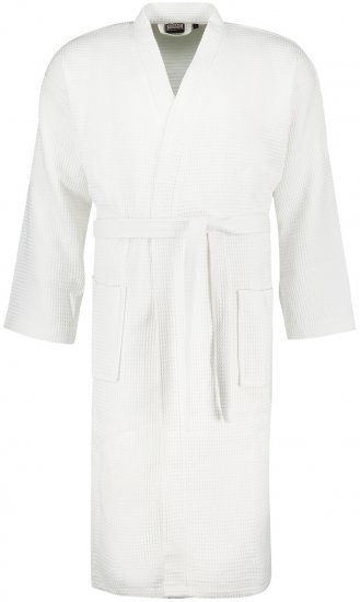 Adamo Jadon Waffelpiqué Bathrobe White - Εσώρουχα/Μαγιό - Aνδρικά Εσώρουχα μεγάλα μεγέθη