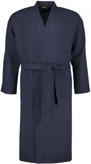 Adamo Jadon Waffelpiqué Bathrobe Navy - Εσώρουχα/Μαγιό - Aνδρικά Εσώρουχα μεγάλα μεγέθη