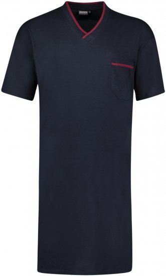 Adamo Bert Short sleeve Long Nightshirt Navy - Εσώρουχα/Μαγιό - Aνδρικά Εσώρουχα μεγάλα μεγέθη