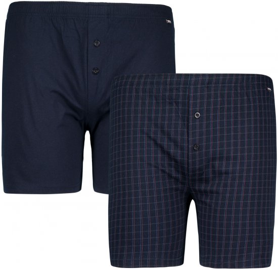 Adamo Curt Boxershorts 2-pack Navy - Εσώρουχα/Μαγιό - Aνδρικά Εσώρουχα μεγάλα μεγέθη