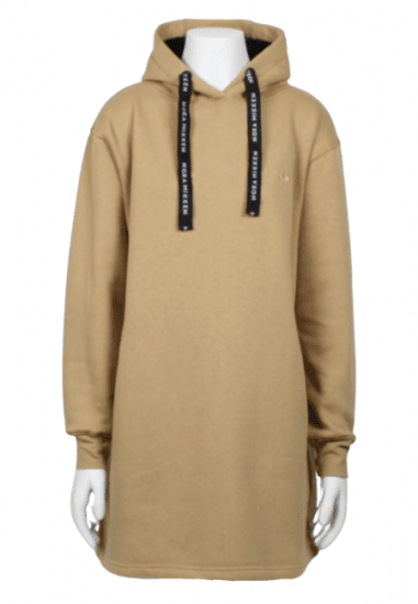 Nora Mikken KRISTINA Long Hoodie Camel - Φούτερ/Φούτερ με κουκούλα - 