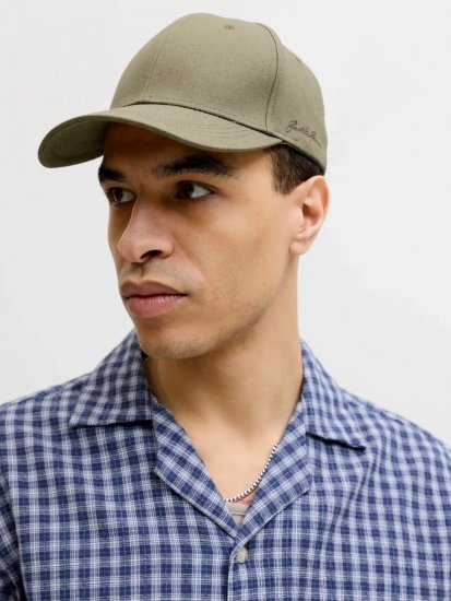 Jack & Jones Base Louis Καπέλο τζόκεϊ Χακί - Καπέλα τζόκεϊ - 