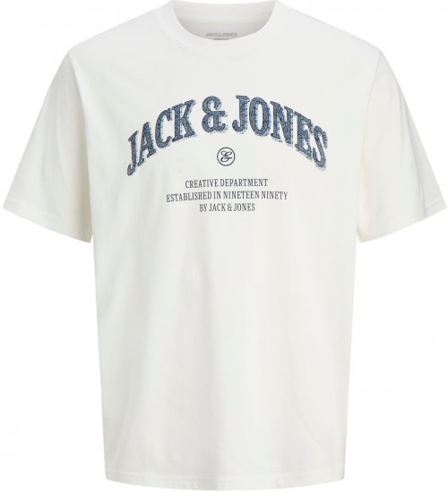 Jack & Jones Denver Graphic T-Shirt Beige - Μακό μπλουζάκια - Aνδρικά μπλουζεσ μεγάλα μεγέθη