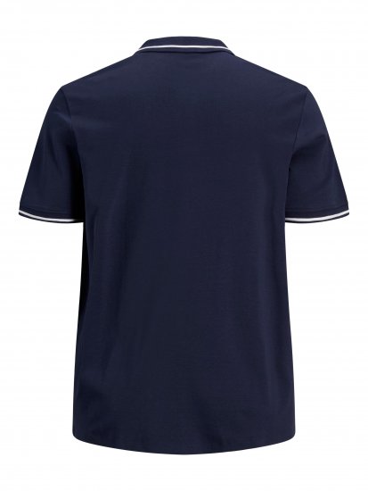Jack & Jones Jersey Polo Navy - Πόλο μπλουζάκια - Aνδρικά μπλουζακια πολο μεγάλα μεγέθη