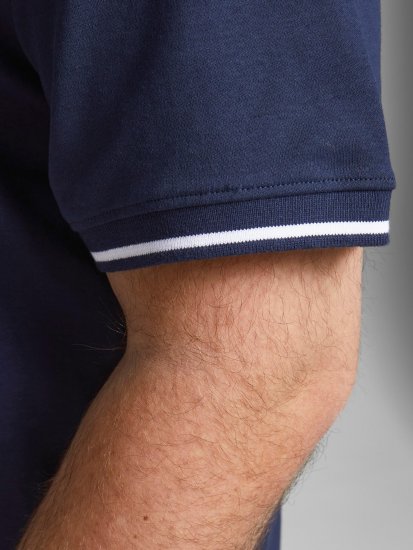 Jack & Jones Jersey Polo Navy - Πόλο μπλουζάκια - Aνδρικά μπλουζακια πολο μεγάλα μεγέθη