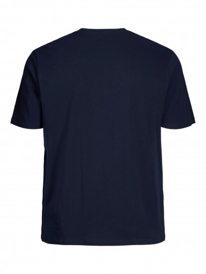 Jack & Jones Logo T-Shirt Navy - Μακό μπλουζάκια - Aνδρικά μπλουζεσ μεγάλα μεγέθη