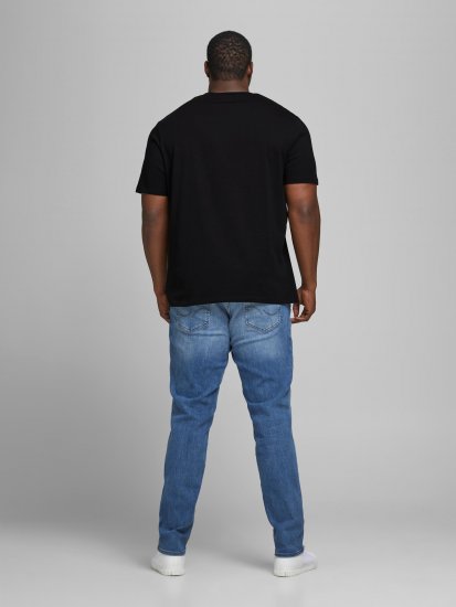 Jack & Jones Elogo T-Shirt Black - Μακό μπλουζάκια - Aνδρικά μπλουζεσ μεγάλα μεγέθη