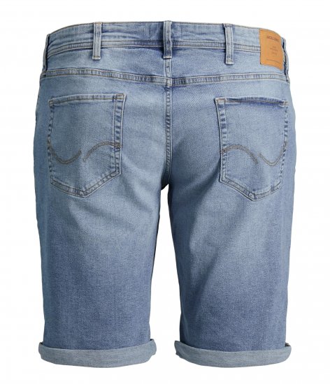 Jack & Jones Rick 5 Pocket Shorts Blue denim - Σορτς - Aνδρικεσ βερμουδεσ μεγαλα μεγάλα μεγέθη