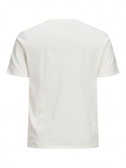 Jack & Jones Elogo T-Shirt White - Μακό μπλουζάκια - Aνδρικά μπλουζεσ μεγάλα μεγέθη