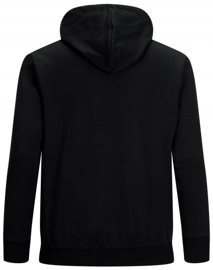 Jack & Jones Basic Hoodie Black - φούτερ/Φούτερ με κουκούλα - φούτερ/Φούτερ με κουκούλα ανδρικά μεγάλα μεγέθη 