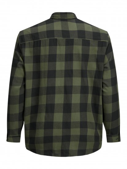 Jack & Jones Gingham L/S Shirt Dusty Olive - Πουκάμισα - Aνδρικά πουκαμισα μεγαλα μεγάλα μεγέθη