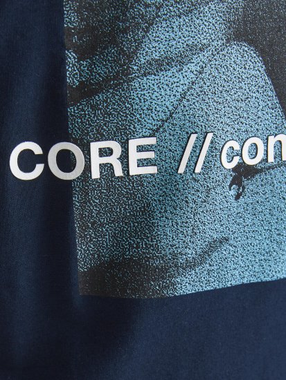 Jack & Jones Jump T-shirt Navy - Μακό μπλουζάκια - Aνδρικά μπλουζεσ μεγάλα μεγέθη