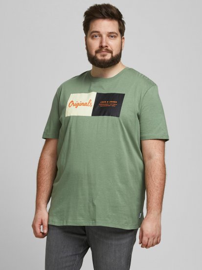 Jack & Jones Joshua T-shirt Sea Spray - Μακό μπλουζάκια - Aνδρικά μπλουζεσ μεγάλα μεγέθη
