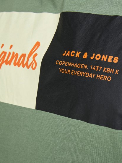 Jack & Jones Joshua T-shirt Sea Spray - Μακό μπλουζάκια - Aνδρικά μπλουζεσ μεγάλα μεγέθη