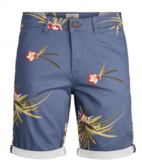 Jack & Jones Bowie Chino Short Indigo - Σορτς - Aνδρικεσ βερμουδεσ μεγαλα μεγάλα μεγέθη
