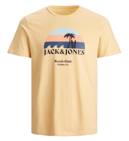 Jack & Jones Cabana T-Shirt Sahara Sun - Μακό μπλουζάκια - Aνδρικά μπλουζεσ μεγάλα μεγέθη