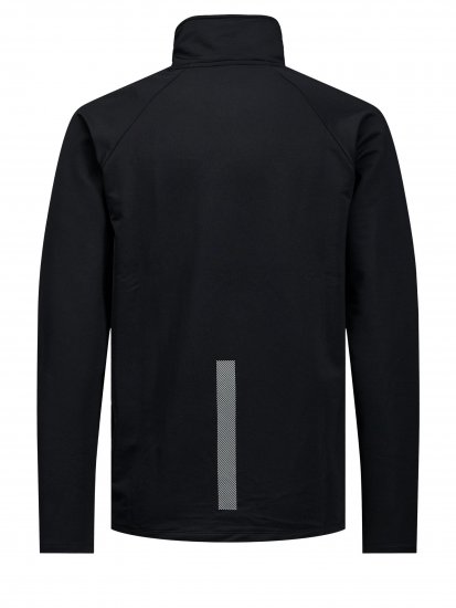 Jack & Jones Running Half Zip Sweat Black - φούτερ/Φούτερ με κουκούλα - φούτερ/Φούτερ με κουκούλα ανδρικά μεγάλα μεγέθη 