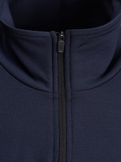 Jack & Jones Running Half Zip Sweat Navy - φούτερ/Φούτερ με κουκούλα - φούτερ/Φούτερ με κουκούλα ανδρικά μεγάλα μεγέθη 