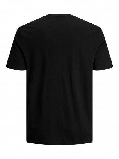 Jack & Jones Booster T-shirt Black - Μακό μπλουζάκια - Aνδρικά μπλουζεσ μεγάλα μεγέθη