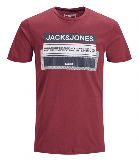 Jack & Jones Booster T-shirt Sun-Dried Tomato - Μακό μπλουζάκια - Aνδρικά μπλουζεσ μεγάλα μεγέθη