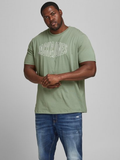 Jack & Jones Preston T-Shirt Sea Spray - Μακό μπλουζάκια - Aνδρικά μπλουζεσ μεγάλα μεγέθη